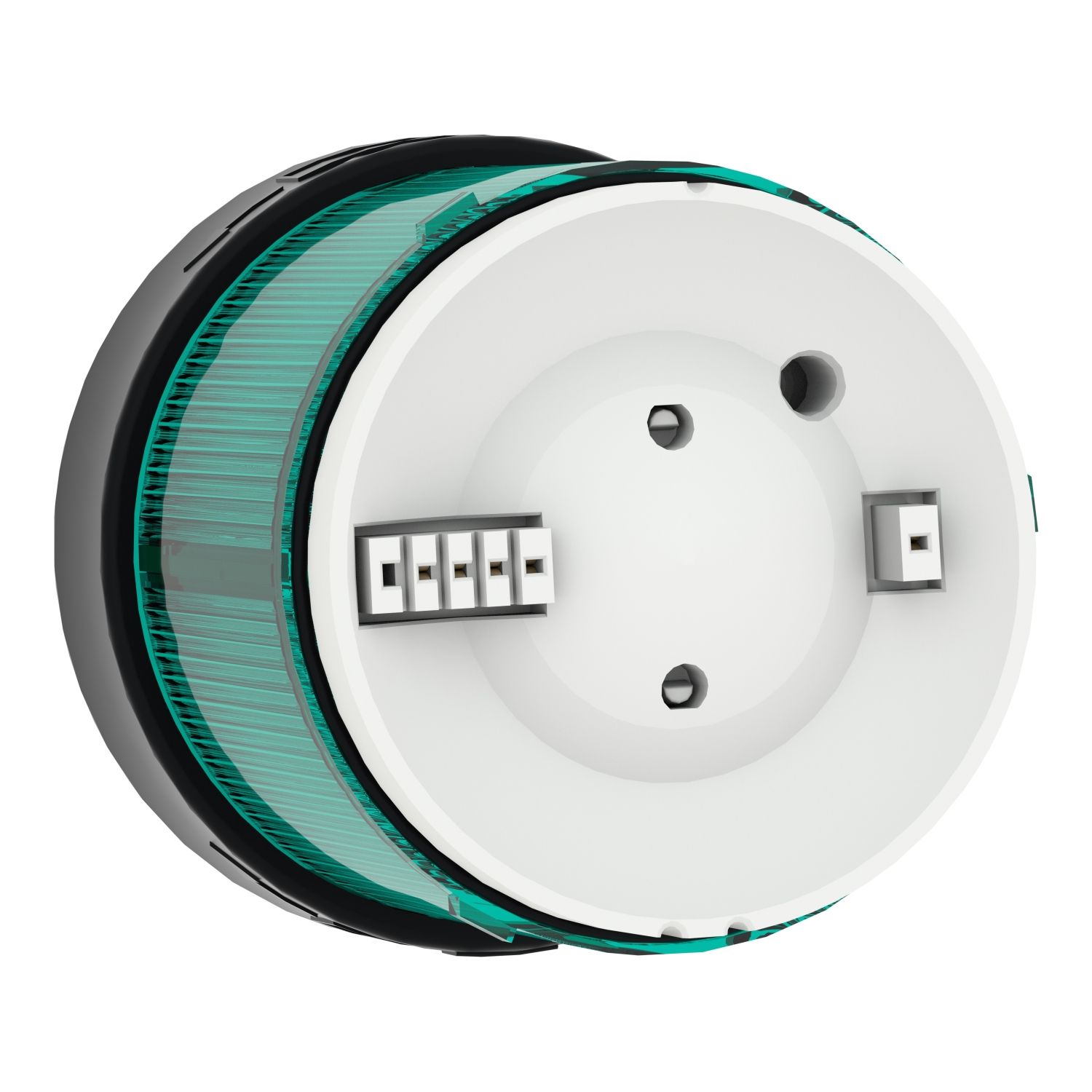Picture of Indicator bank, Harmony XVB, illuminated unit, plastic, green, 70mm, flashing, for bulb or LED, 48... 230V AC
