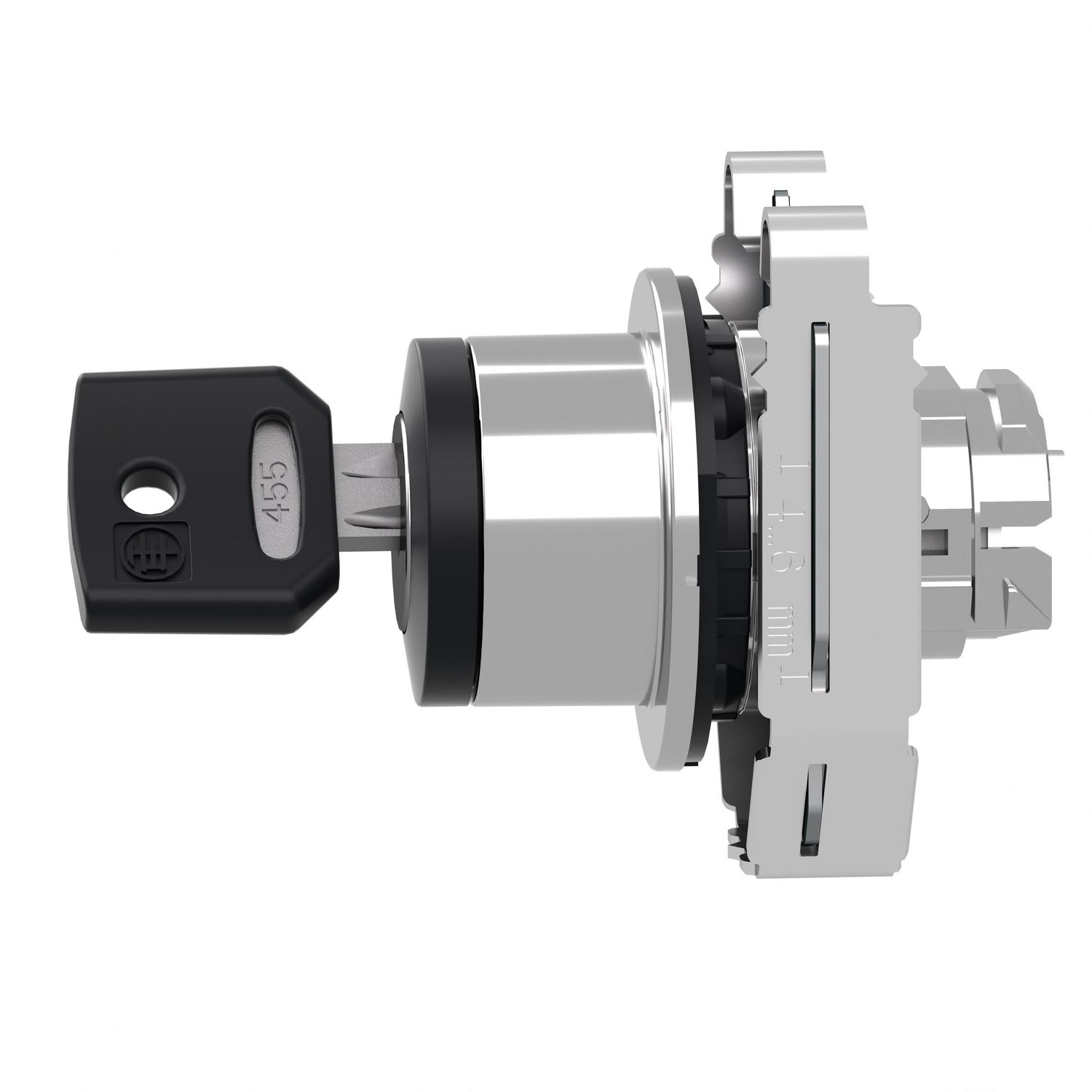 Picture of Head for key selector switch, Harmony XB4, flush mounted, 455, 2 positions, stay put