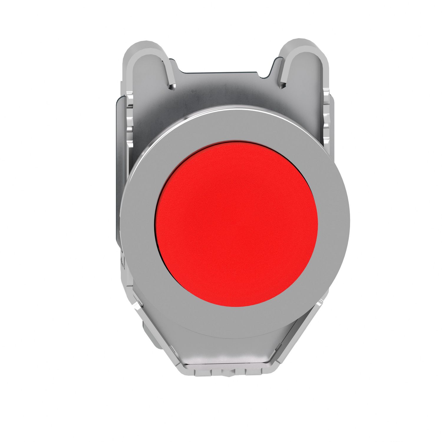 Picture of Head for non illuminated push button, Harmony XB4, flush mounted red projecting pushbutton