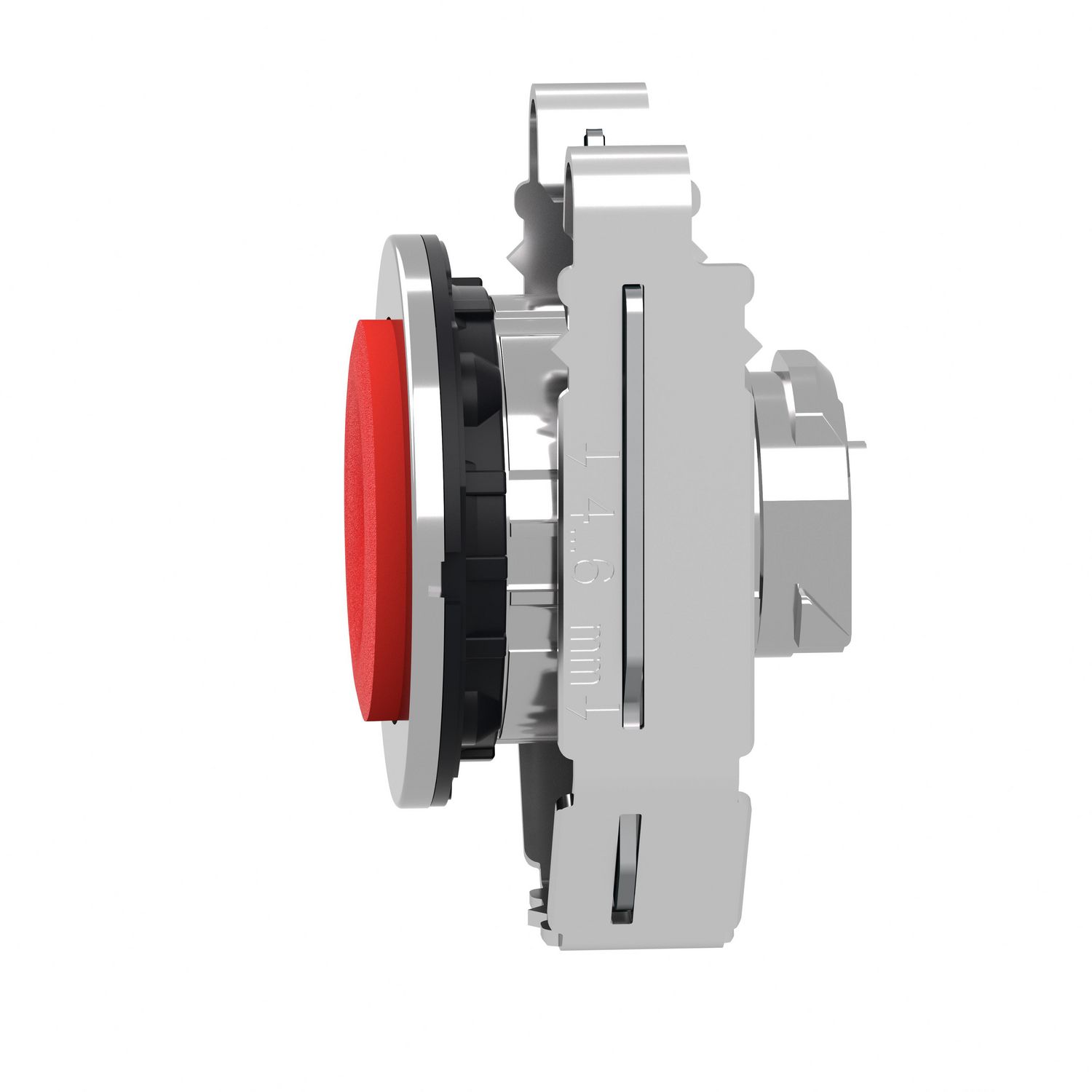 Picture of Head for non illuminated push button, Harmony XB4, flush mounted red projecting pushbutton