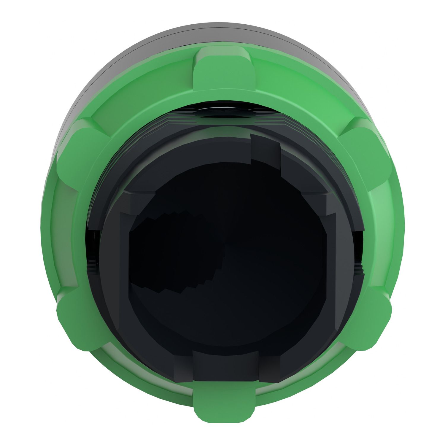 Picture of Head for illuminated push button, Harmony XB5, plastic, flush, white, 22mm, spring return, plain lens for BA9s bulb