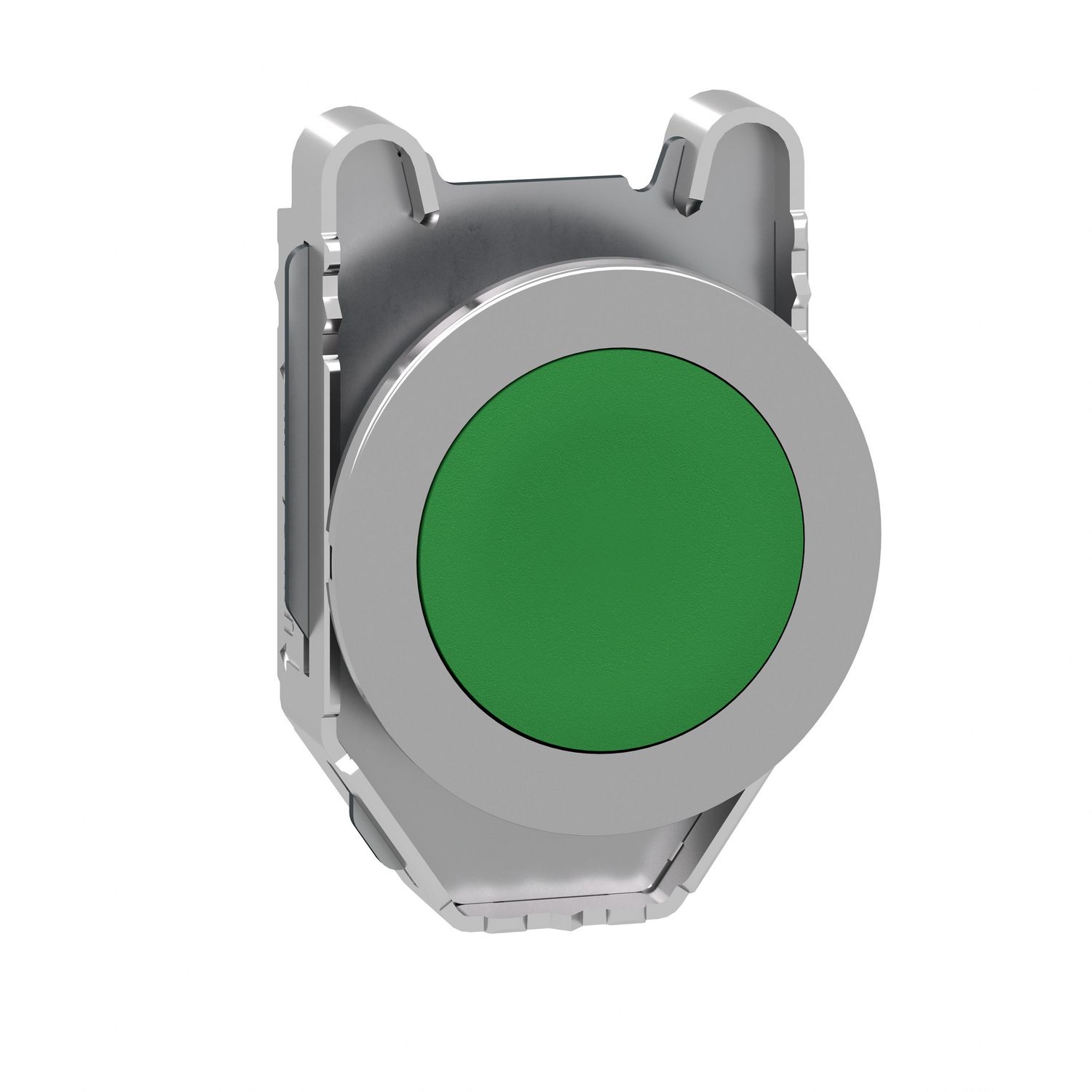 Picture of Head for non illuminated push button, Harmony XB4, flush mounted green flush caps pushbutton push