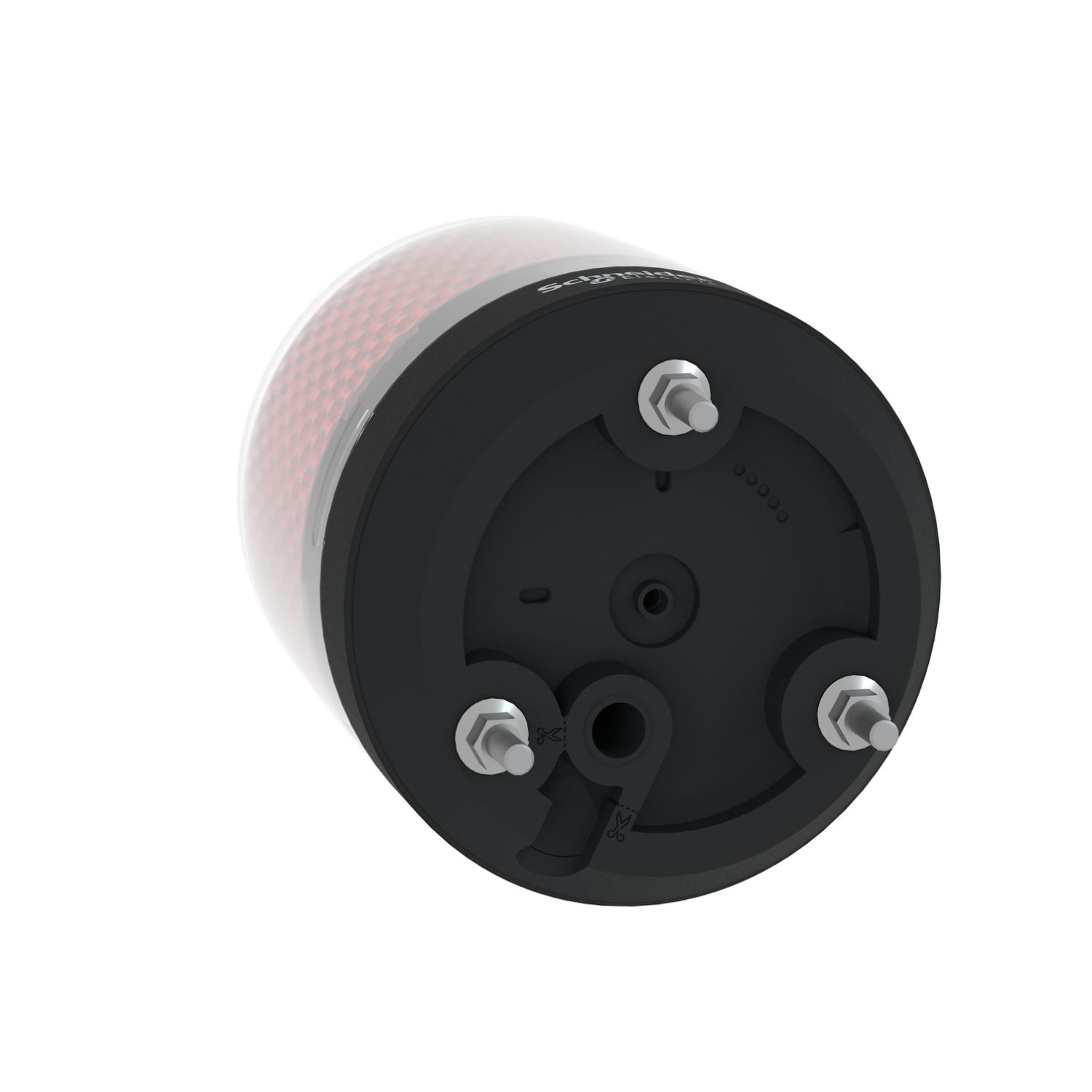 Picture of Illuminated beacon without buzzer, Harmony XVR, orange, Ø100, integral LED, 12...24 V DC