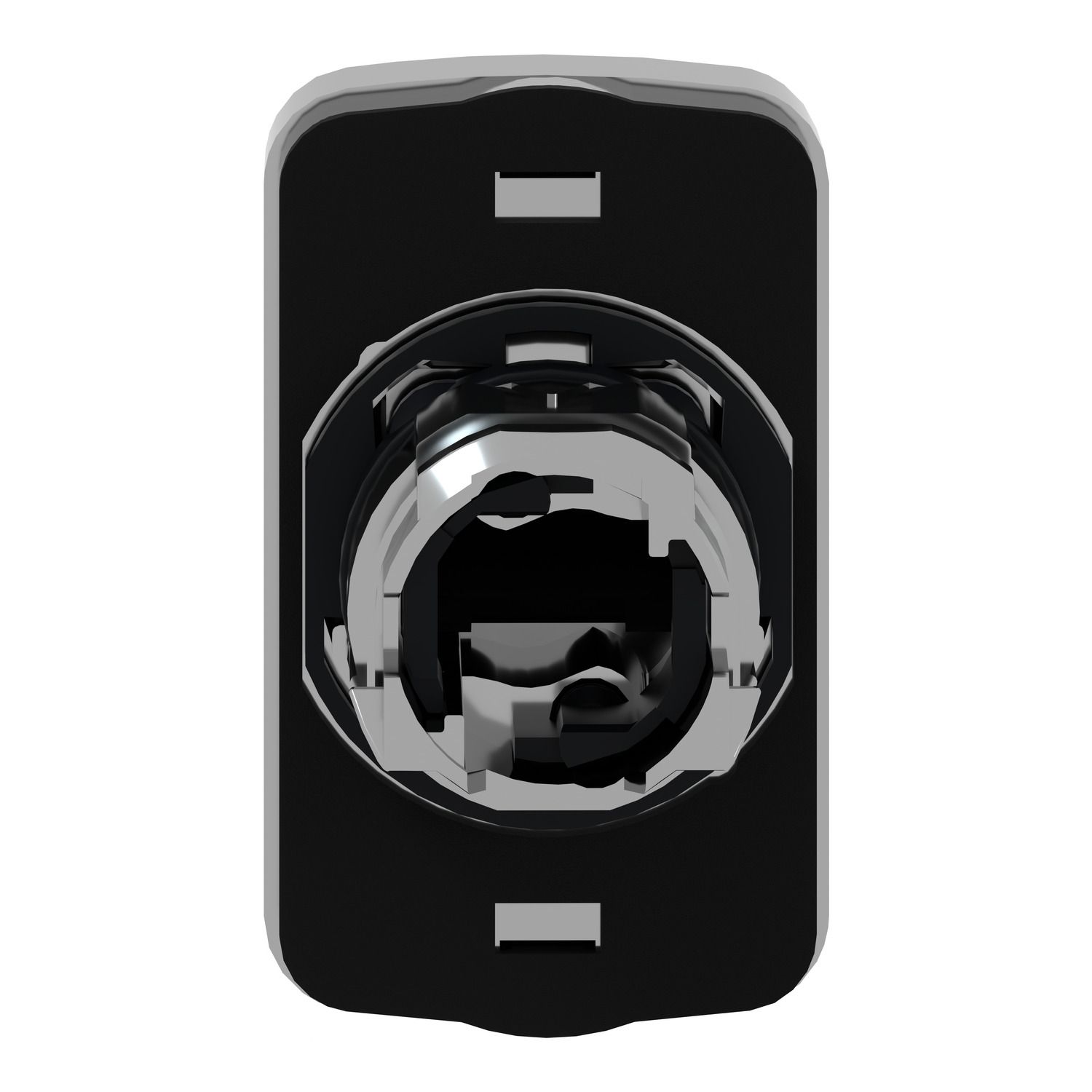 Picture of Head for double headed push button, Harmony XB4, metal, 22mm, 1 green flush unmarked+1 red projecting unmarked