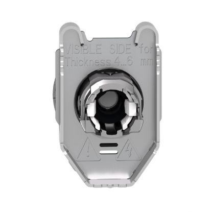 Picture of Head for illuminated selector switch, Harmony XB4, metal, red handle, 30mm, universal LED, 2 positions, stay put