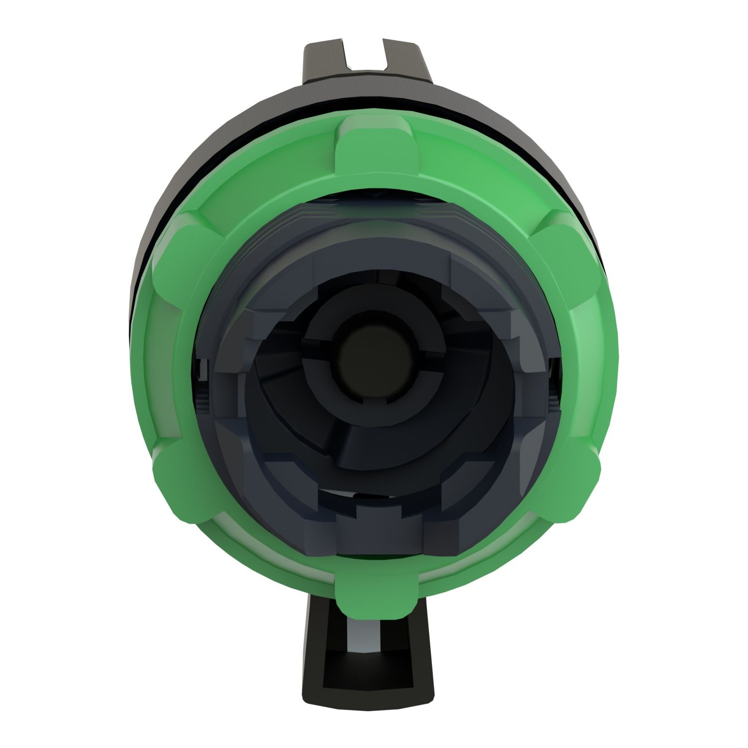Picture of Head for selector switch, Harmony XB5, plastic, black, 22mm, long handle, 3 positions, stay put