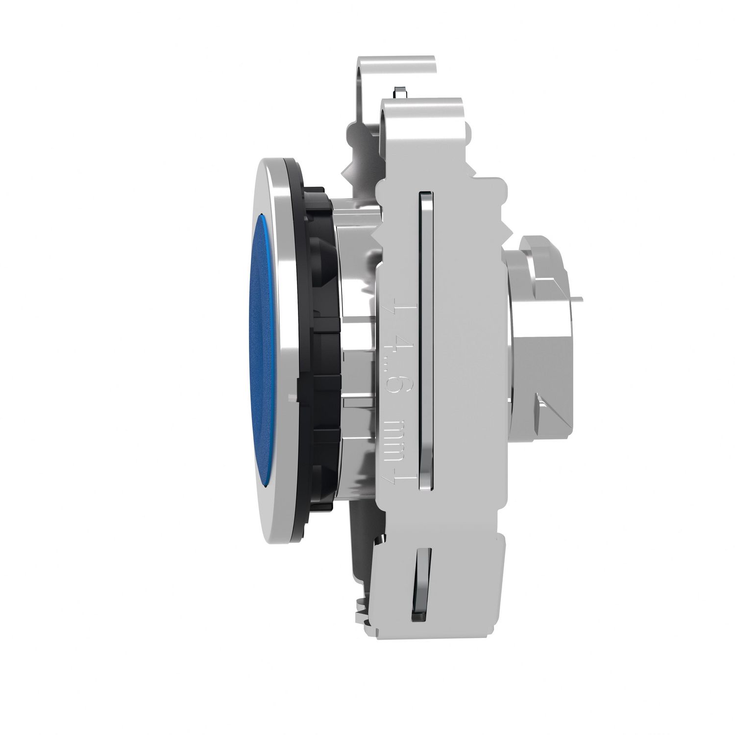 Picture of Head for non illuminated push button, Harmony XB4, flush mounted blue flush caps pushbutton push