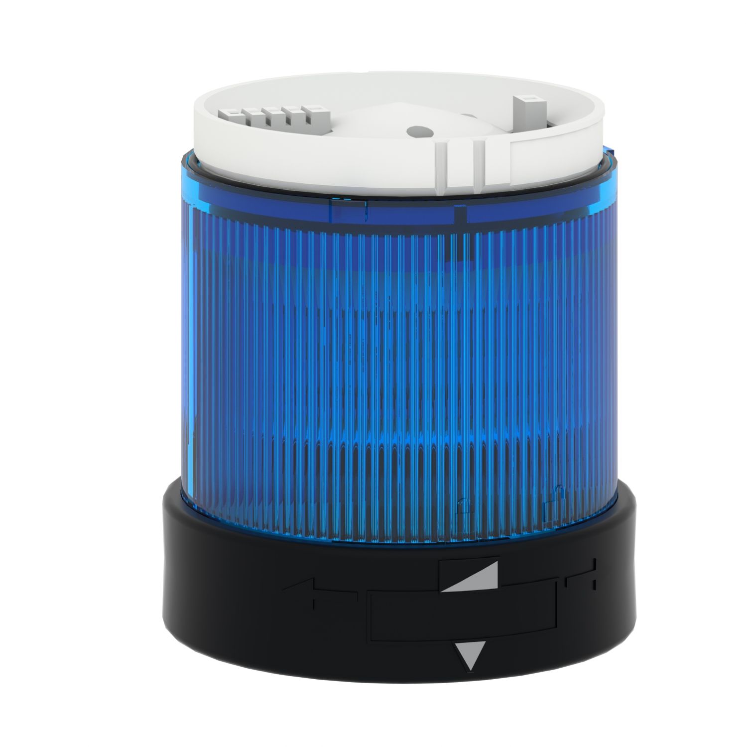 Picture of Indicator bank, Harmony XVB, illuminated unit, plastic, blue, 70mm, flashing, for bulb or LED, 24V AC, 24...48V DC