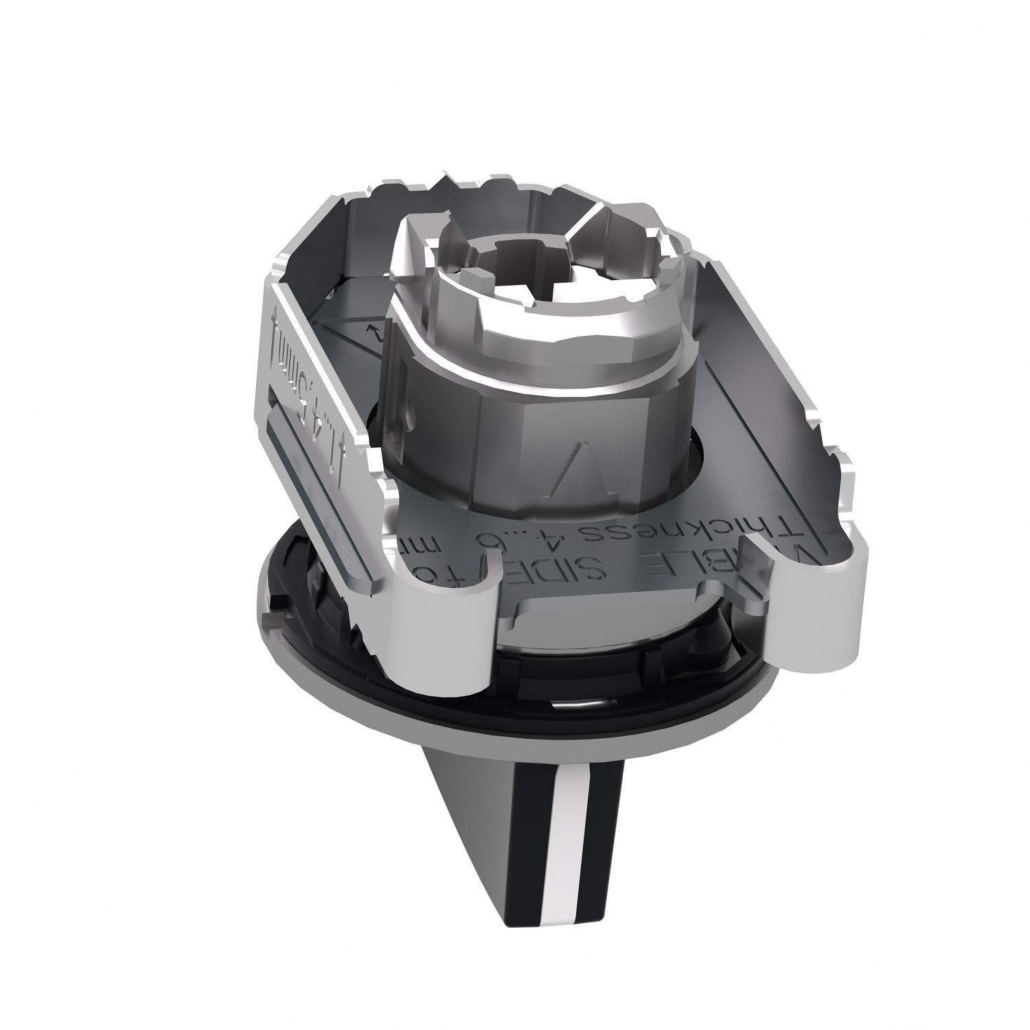 Picture of Head for selector switch, Harmony XB4, flush mounted black sw. long handle 3 position return l to c