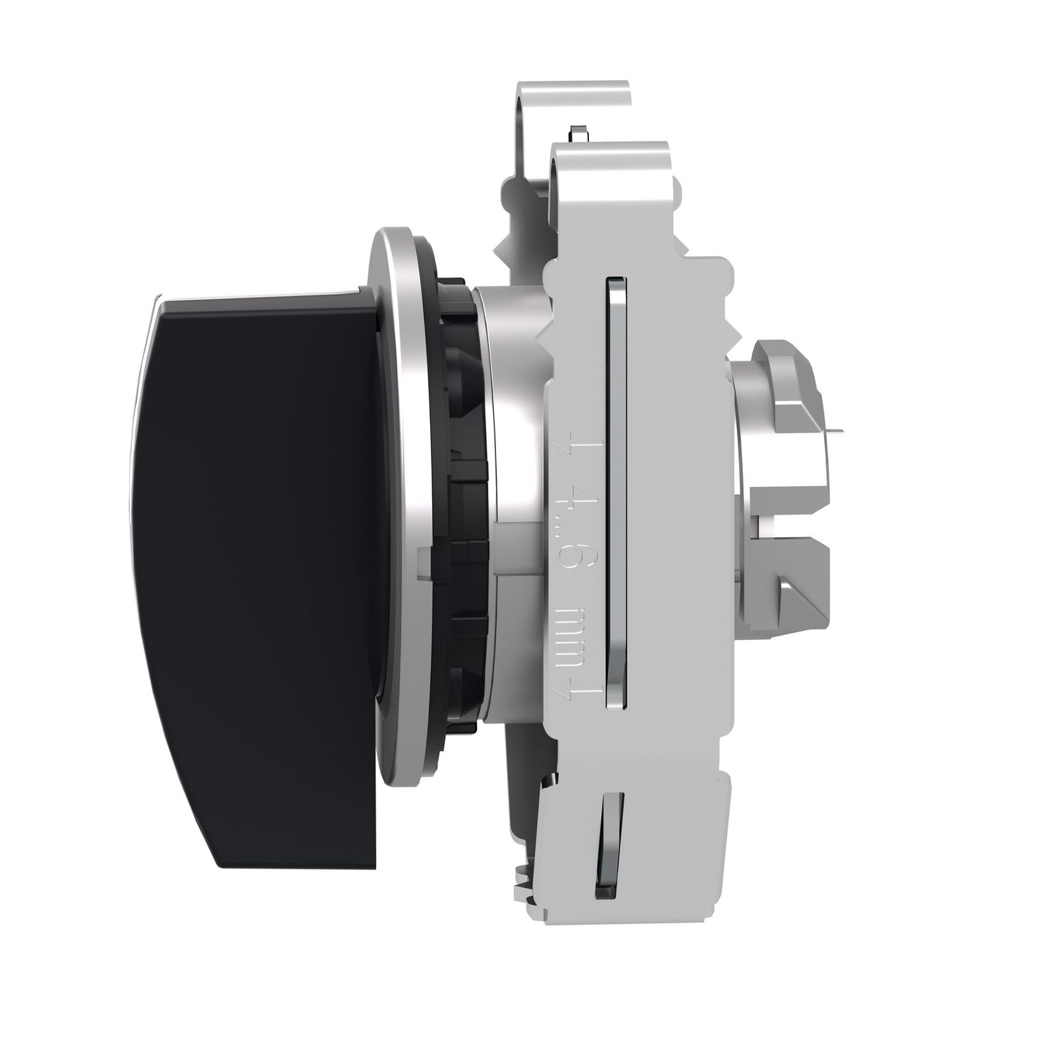 Picture of Head for selector switch, Harmony XB4, flush mounted black sw. long handle 3 position return l to c