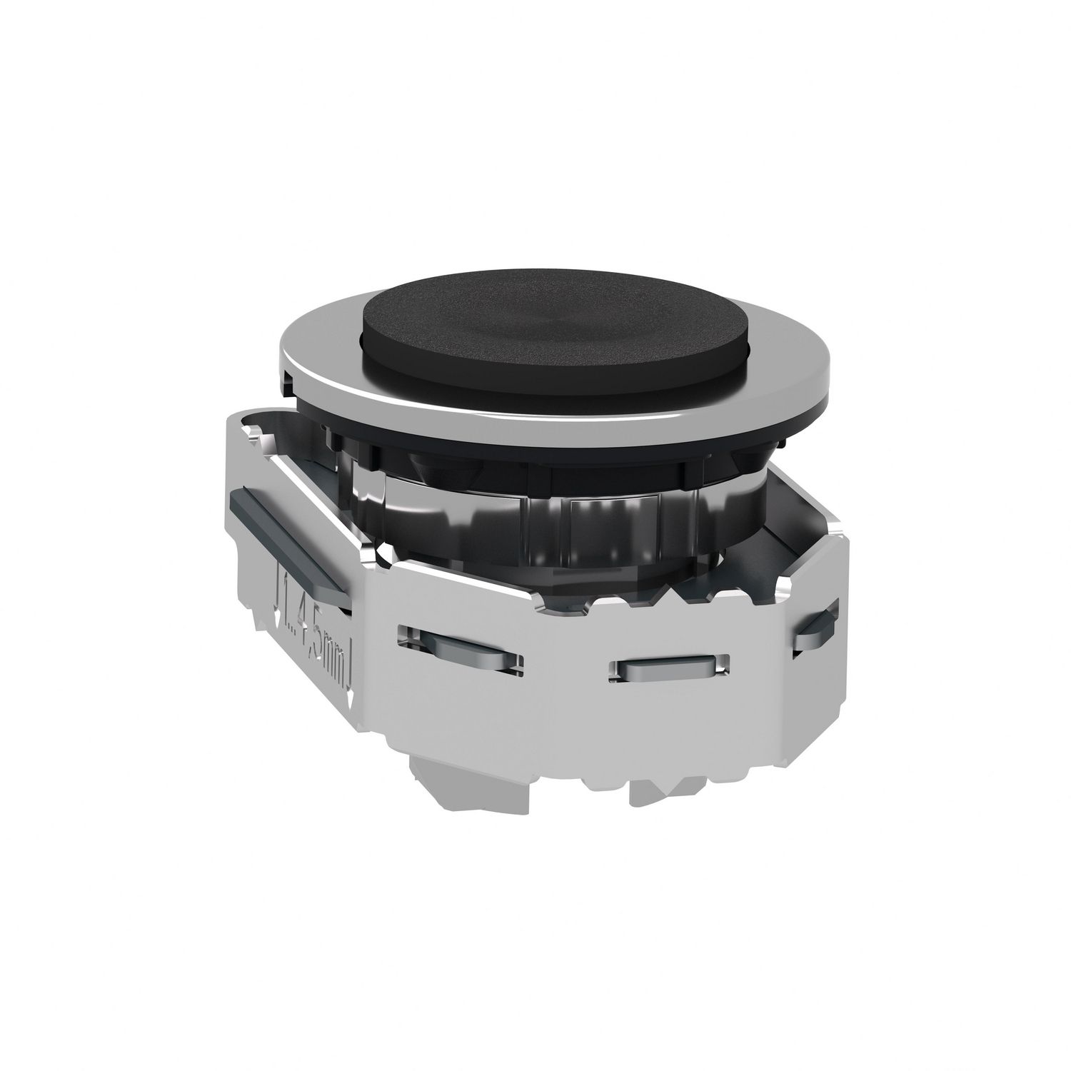 Picture of Head for non illuminated push button, Harmony XB4, flush mounted black projecting pushbutton push
