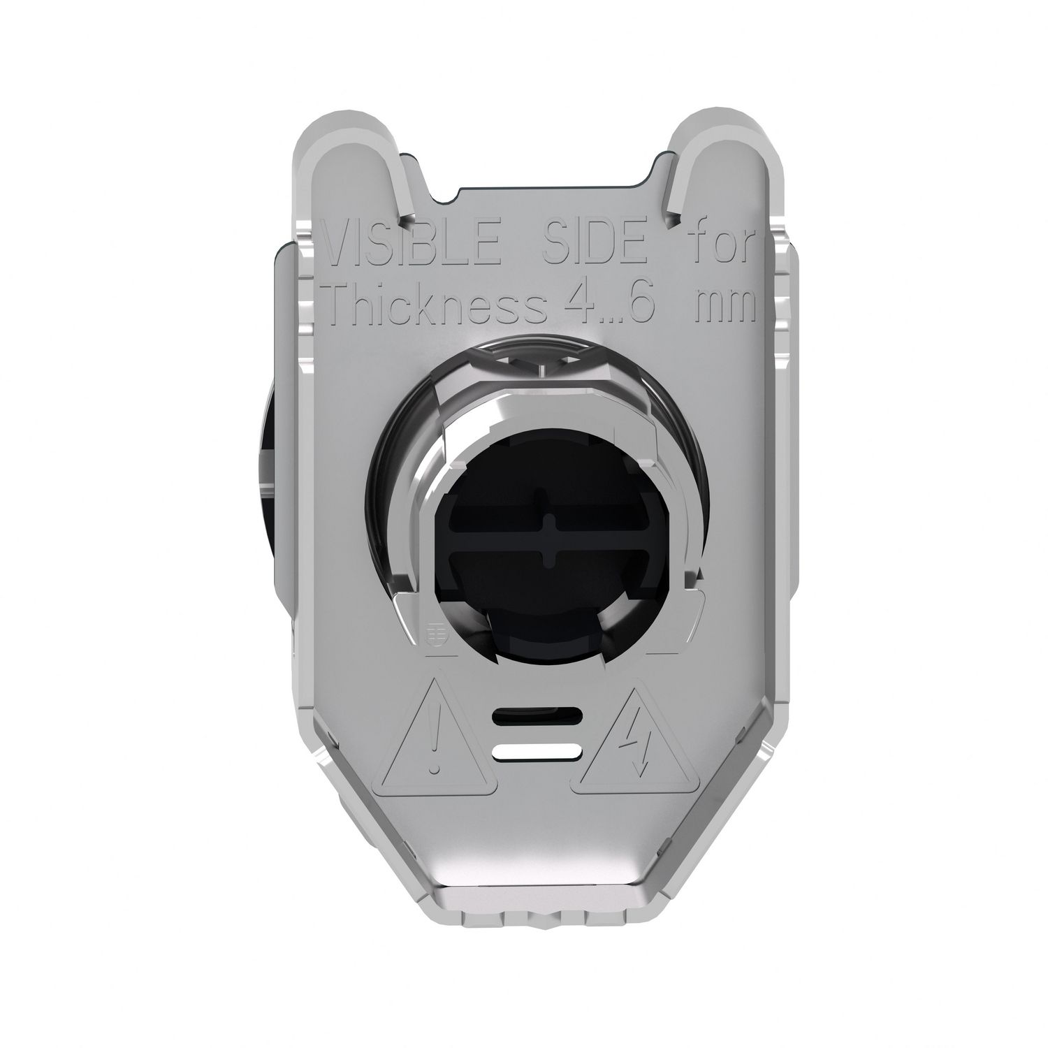 Picture of Head for non illuminated push button, Harmony XB4, flush mounted red projecting pushbutton push