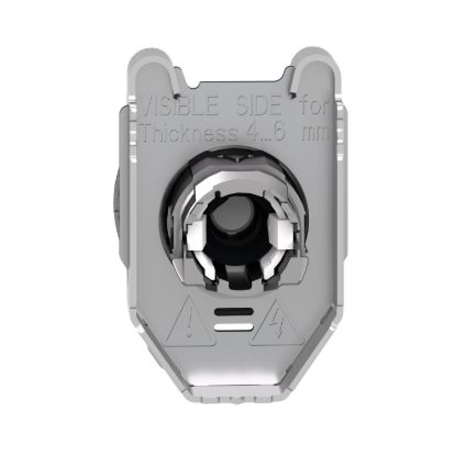 Picture of Head for illuminated selector switch, Harmony XB4, metal, white handle, 30mm, universal LED, 3 positions, right to center