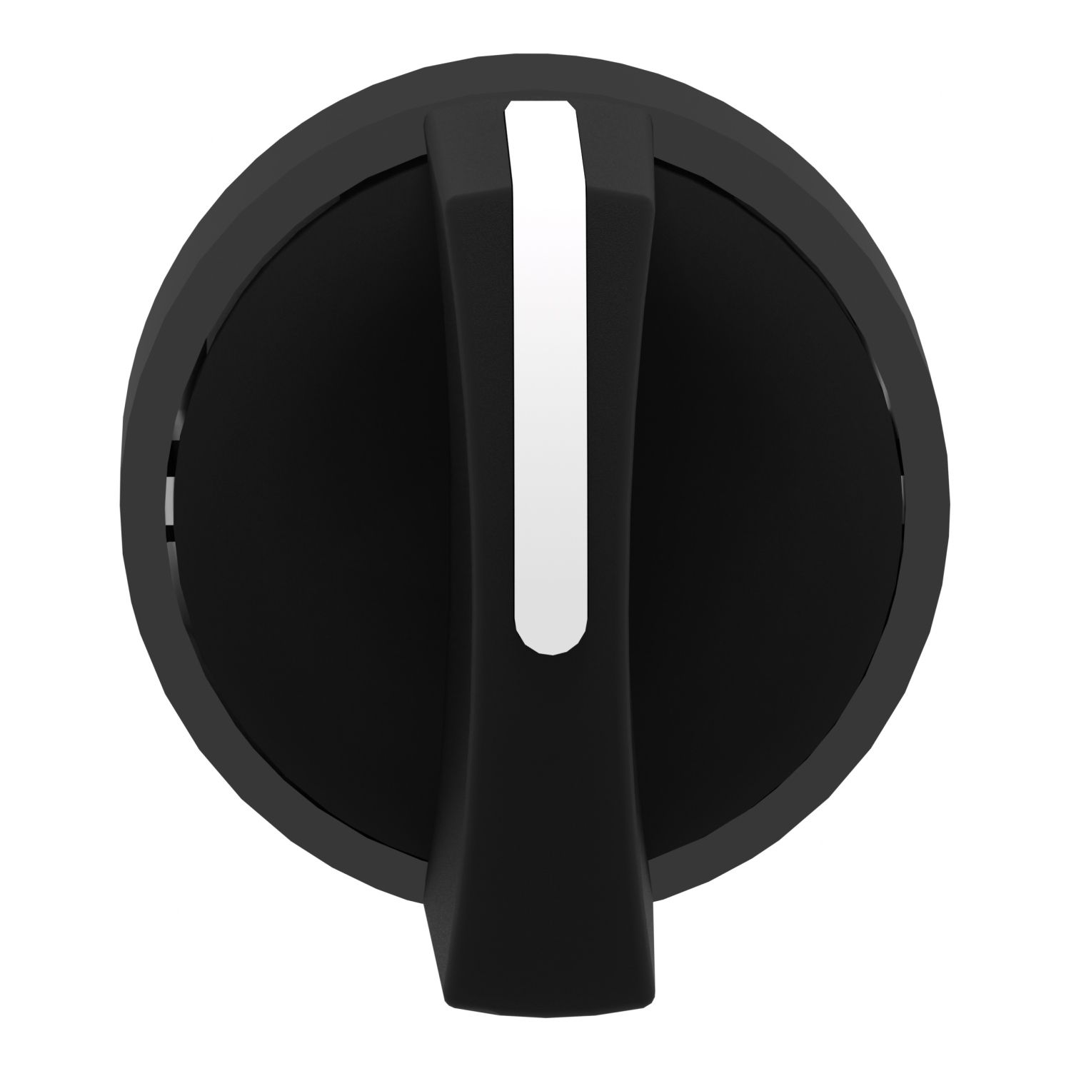 Picture of Head for selector switch, Harmony XB4, black metal, black, 22mm, 3 positions, stay put