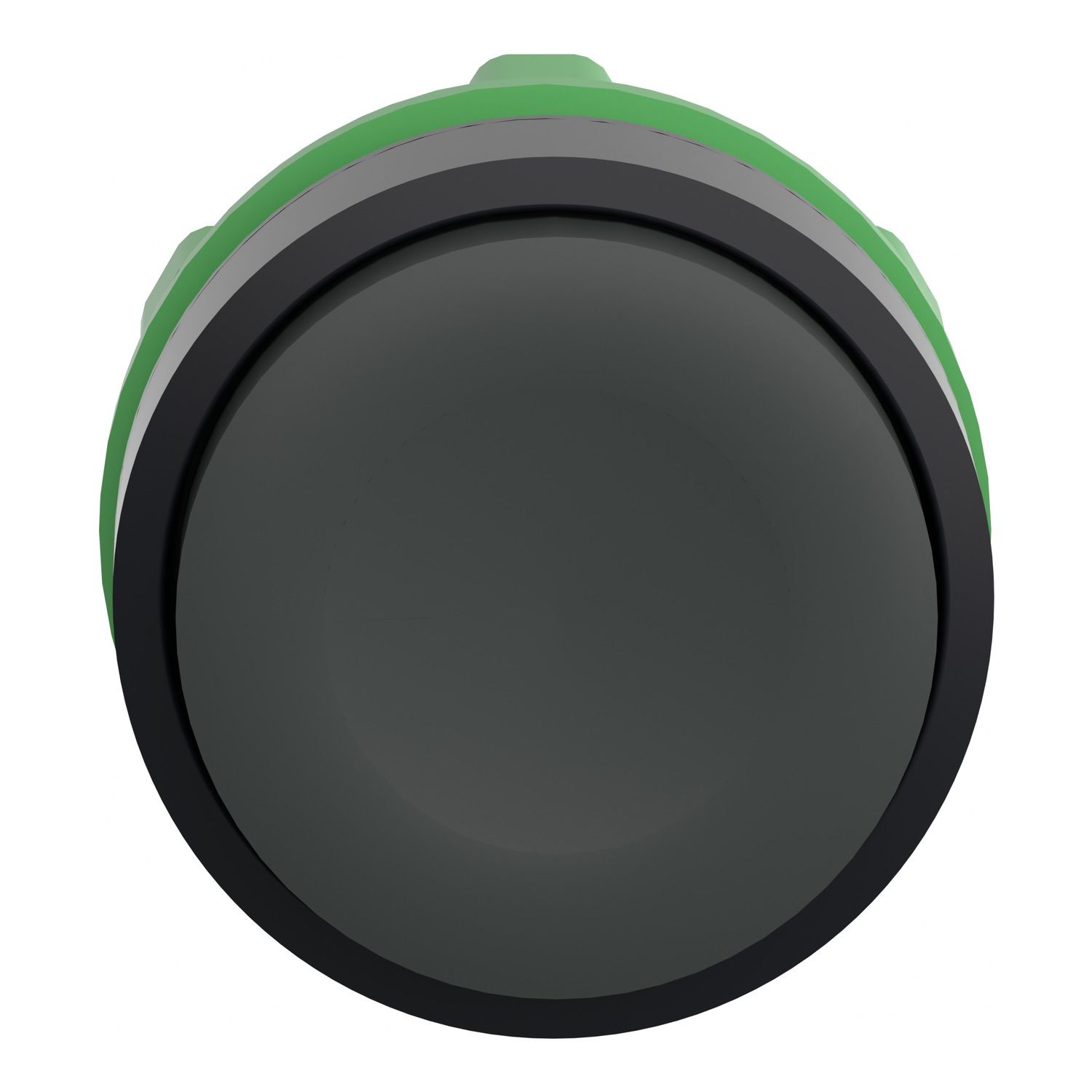 Picture of Push button head, Harmony XB5, plastic, projecting, black, 22mm, spring return, unmarked