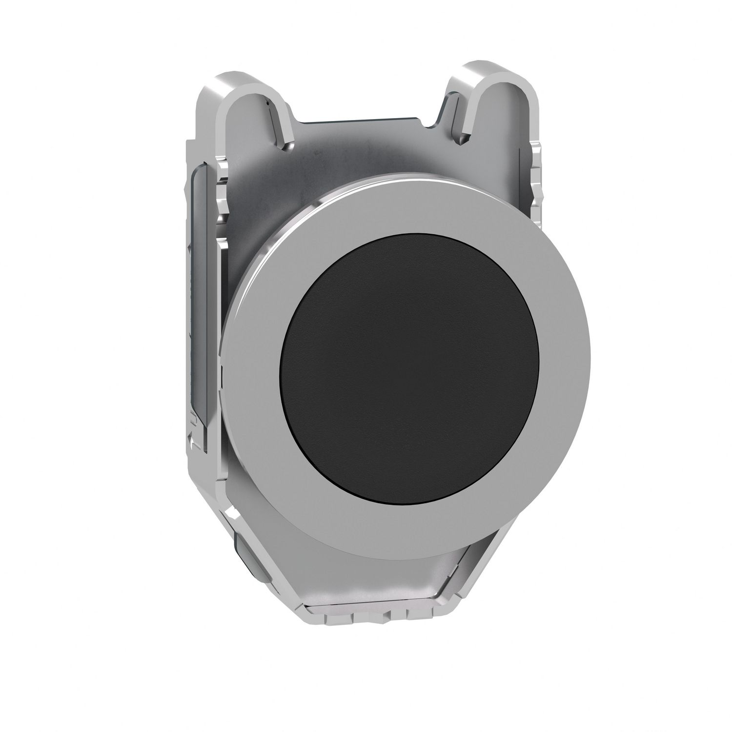 Picture of Head for non illuminated push button, Harmony XB4, flush mounted black flush caps pushbutton push