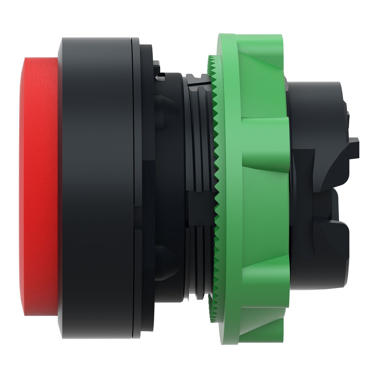 Picture of Projecting push button head 40mm, Harmony XB5, plastic, red, 22mm, spring return, marked STOP