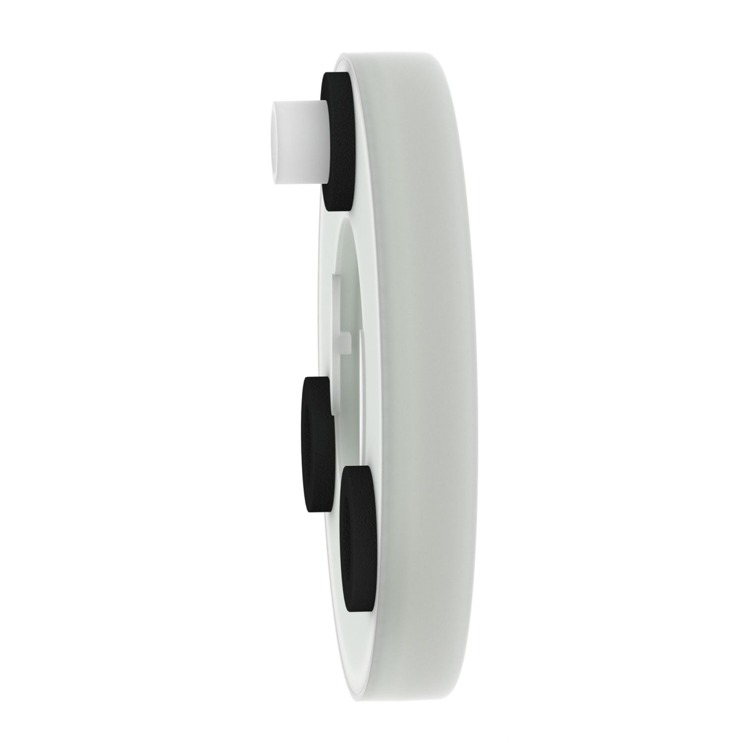 Picture of Illuminated marked legend ring, Harmony XB5, 60mm, plastic, yellow, red fixed integral LED, marked EMERGENCY STOP, 24V AC DC