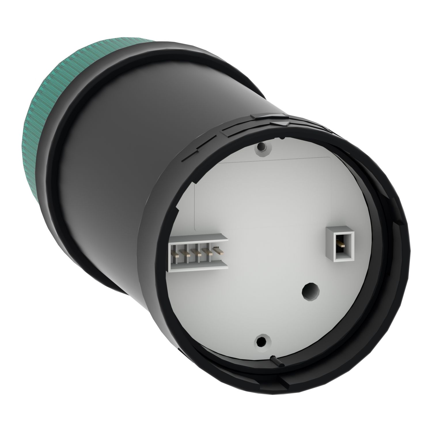 Picture of Indicator bank, Harmony XVB, illuminated unit, plastic, green, 70mm, integral flash discharge tube, 5joule, 230V AC