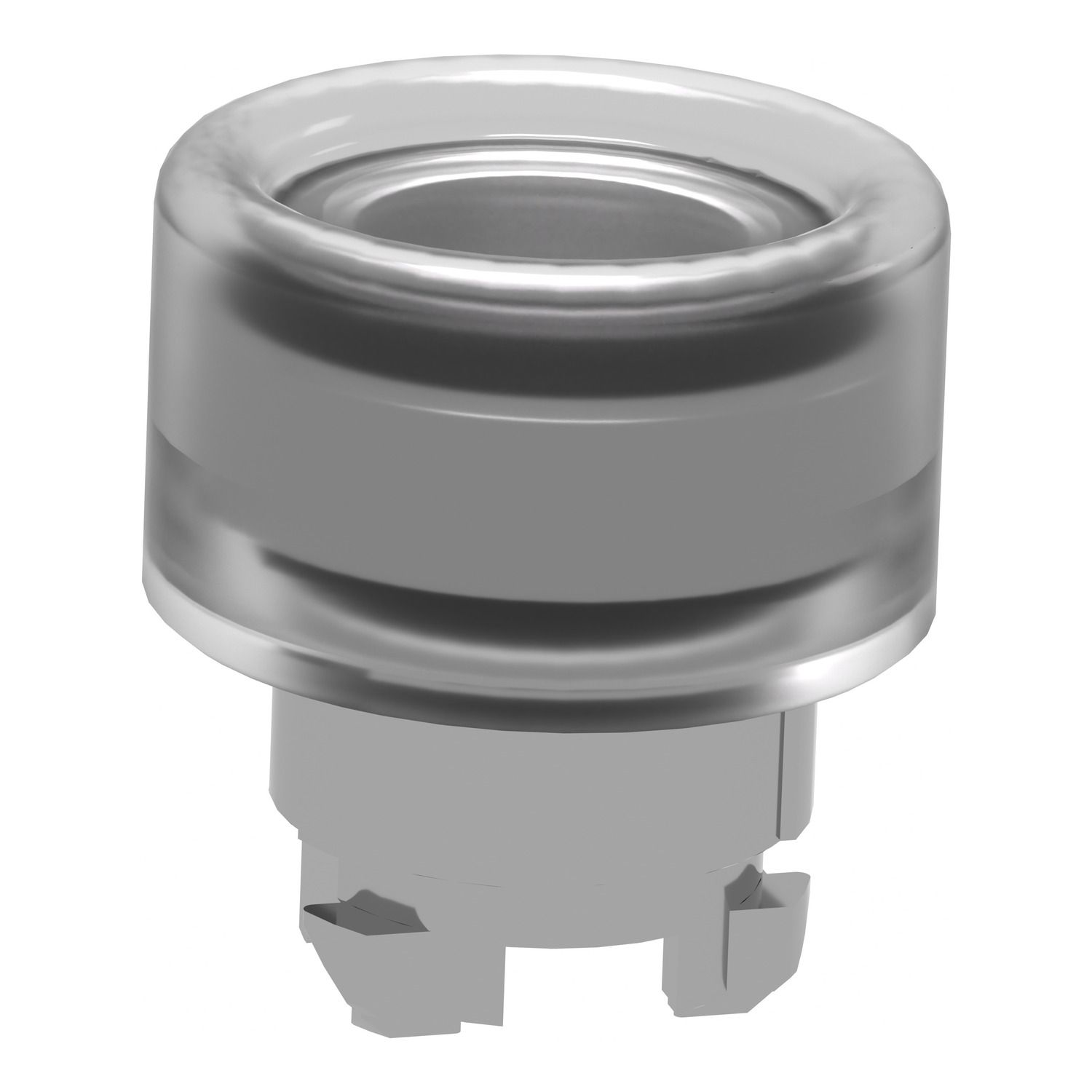 Picture of Head for non illuminated push button, Harmony XB4, metal, flush, black, 22mm, spring return, booted, unmarked
