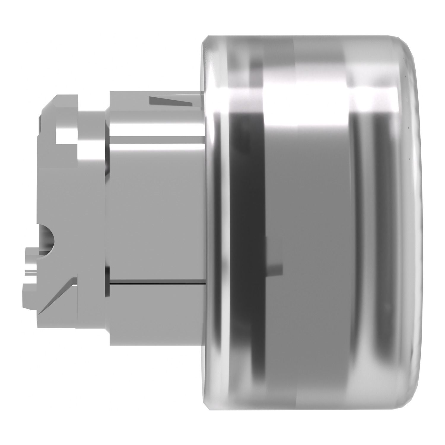 Picture of Head for non illuminated push button, Harmony XB4, metal, flush, black, 22mm, spring return, booted, unmarked
