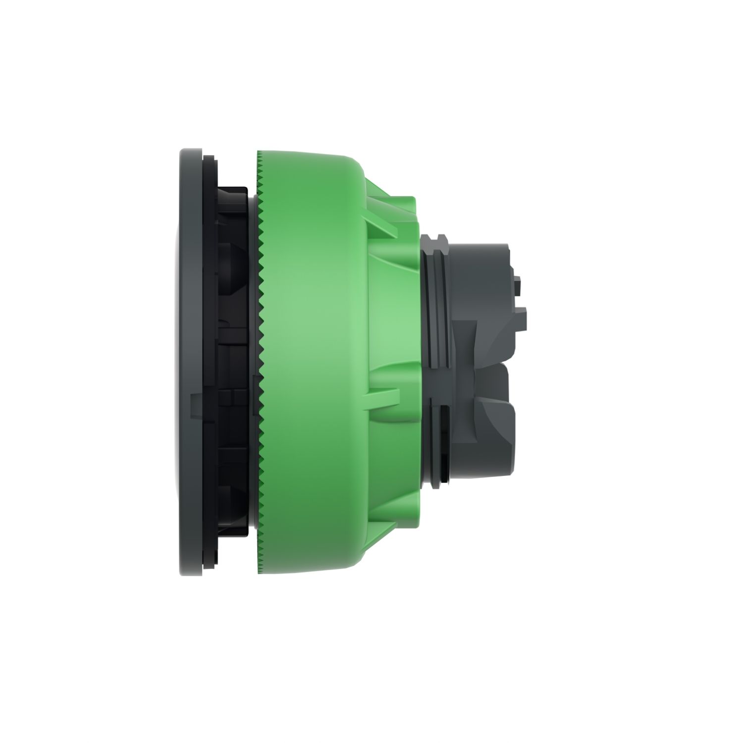 Picture of Head for illuminated push button, Harmony XB5, plastic, white flush mounted, 30mm, universal LED, illuminated ring