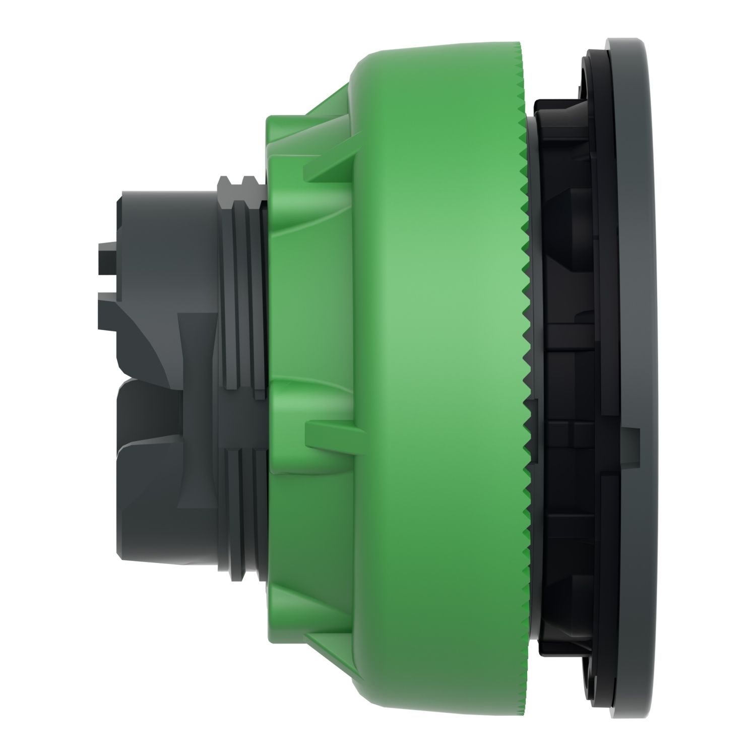 Picture of Head for illuminated push button, Harmony XB5, antimicrobial, plastic, white flush mounted, 30mm, universal LED,