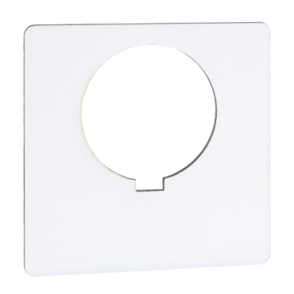 Picture of Blank legend, Harmony 9001K, Harmony 9001SK, 30mm, plastic, white with black letters, 57mm square