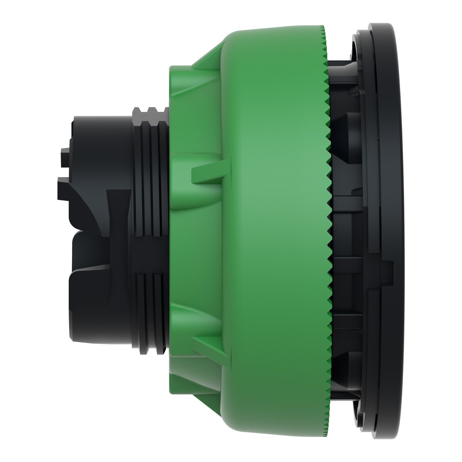 Picture of Antimicrobial Flush mounted push button head, Harmony XB5, plastic, white, 30mm, spring return, unmarked