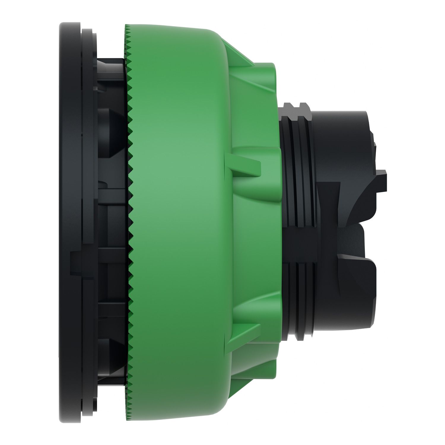 Picture of Antimicrobial Flush mounted push button head, Harmony XB5, plastic, white, 30mm, spring return, unmarked