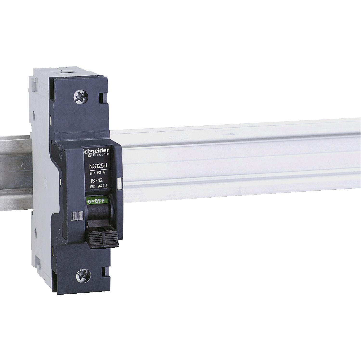 Picture of Miniature circuit breaker (MCB), Acti9 NG125H, 1P, 16A, C curve, 36kA (IEC/EN 60947-2)