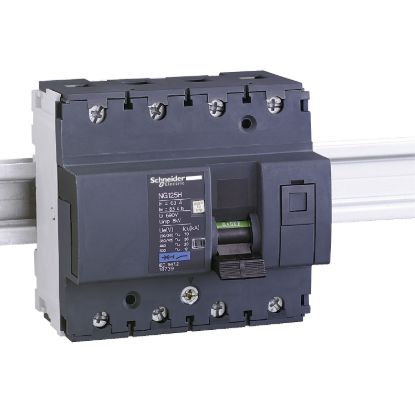 Picture of Miniature circuit breaker (MCB), Acti9 NG125H, 4P, 16A, C curve, 36kA (IEC/EN 60947-2)