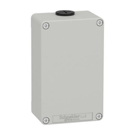 Picture of Die cast empty control station, Harmony XAP, XB2 SL, zinc alloy, grey, M20, undrilled, 80x130x51,5mm, UL cULus