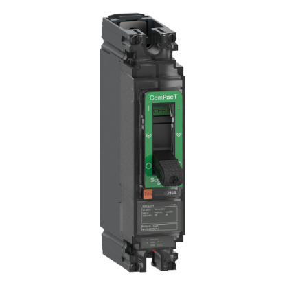 Picture of Circuit breaker, ComPacT NSX250N AC, 25kA/240VAC, 1 pole, TMD trip unit 250A
