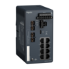 Picture of network switch, Modicon Networking, managed, 8 ports for copper with 2 ports for fiber optic, multimode, harsh