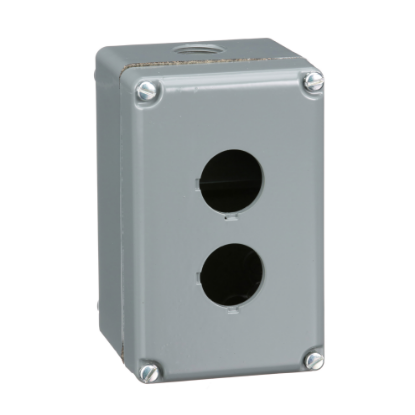 Picture of Empty enclosure control station, Harmony 9001K, Harmony 9001SK, aluminium, 2 cut outs, 30mm