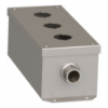 Picture of Empty enclosure control station, Harmony 9001K, Harmony 9001SK, stainless steel, 3 cut outs, 30mm