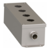 Picture of Empty enclosure control station, Harmony 9001K, Harmony 9001SK, stainless steel, 4 cut outs, 30mm