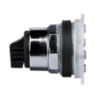Picture of Selector switch head, Harmony 9001K, metal, standard handle, black, 30mm, 3 positions,return both sides to center