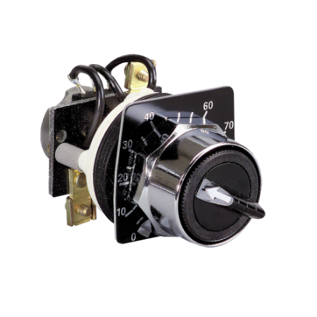 Picture of Potentiometer, Harmony 9001K, metal, black, 30mm, 2.5kOhm