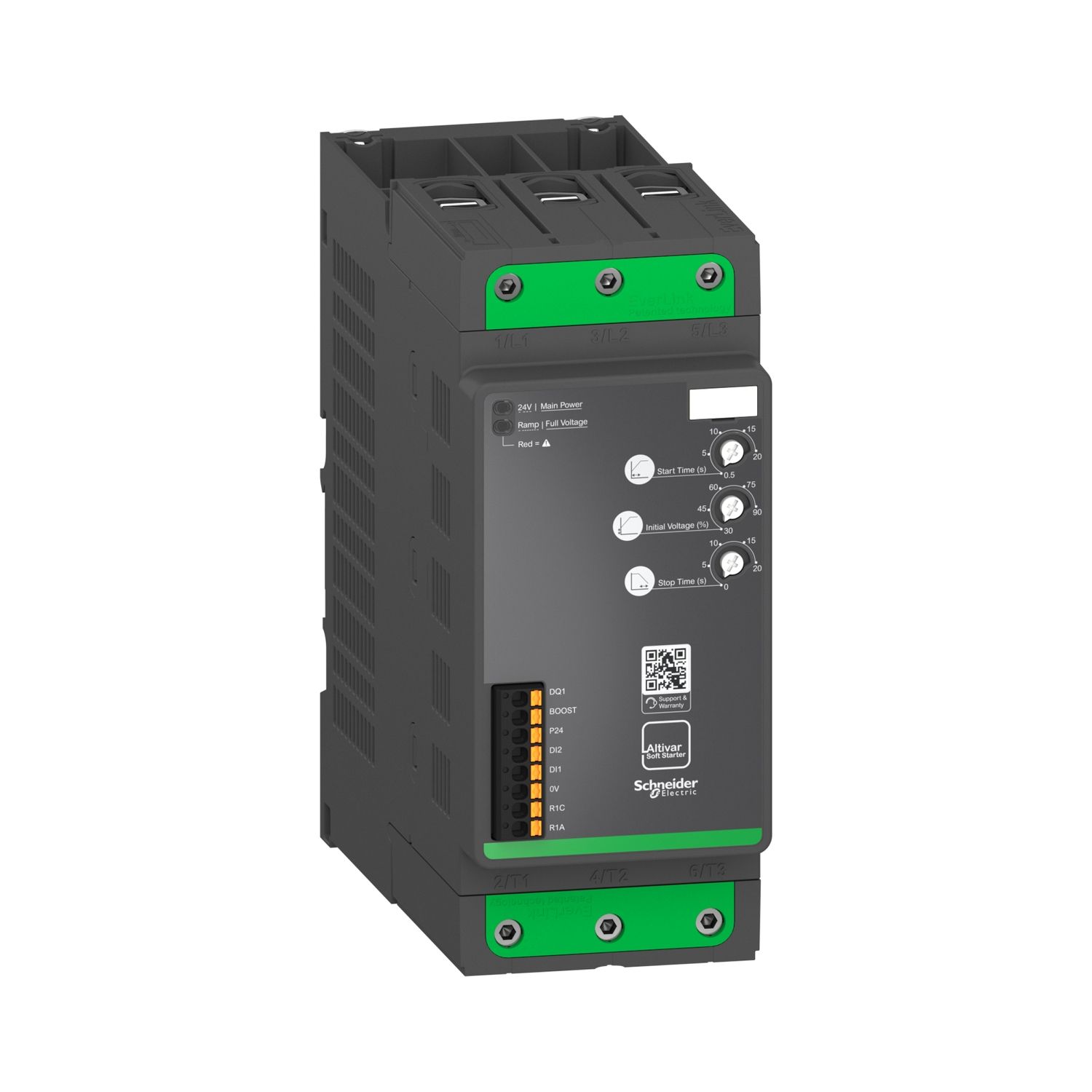 Picture of Altivar Soft Starter ATS130, 105A, 200 to 480V AC, control supply 24V DC