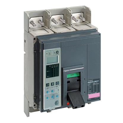 Picture of Circuit breaker, ComPact NS630bN, 50kA/415VAC, Micrologic 5.0E trip unit, 630A, fixed, 3 poles 3d