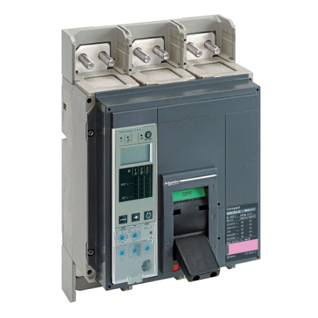 Picture of Circuit breaker, ComPact NS630bN, 50kA/415VAC, Micrologic 5.0E trip unit, 630A, fixed, 3 poles 3d