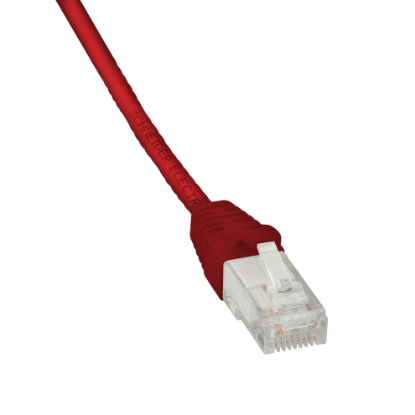 Picture of Patch cord, Actassi, Category 6, U/UTP, PVC, 0.5 m, red