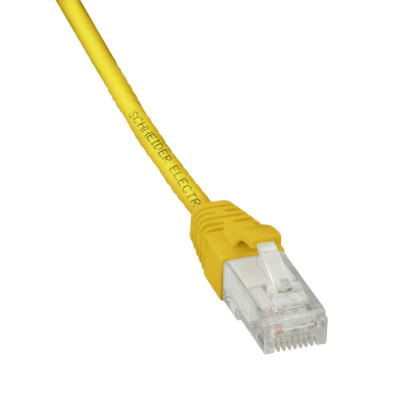 Picture of Patch cord, Actassi, Category 6, U/UTP, PVC, 1 m, yellow
