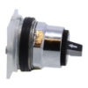 Picture of Selector switch head, Harmony 9001K, metal, standard handle, black, 30mm, 2 positions, spring return left to right