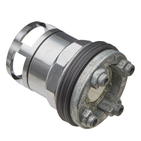 Picture of Illuminated push-button head, Harmony 9001K, metal, metal guard flush, without cap, 30mm, spring return, without bulb