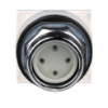 Picture of Head for spring return push button, Harmony 9001K, metal, recessed, 7 colours choice, 30mm