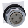 Picture of Head for spring return push button, Harmony 9001K, metal, projecting, 7 colours choice, 30mm