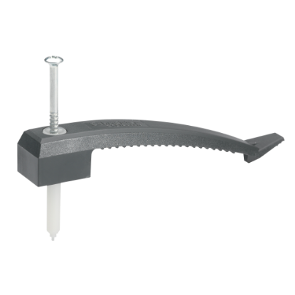 Picture of Thorsman installation material, single cable wing, with nail plug, dark grey- set of 25